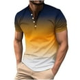 thumbnail image 2 of Zylanna Men's Short Sleeve T-Shirts, Lightweight Gradient Color Summer Crew Neck Daily leisure Tops for Men Multicolor Size 5XL, 2 of 5