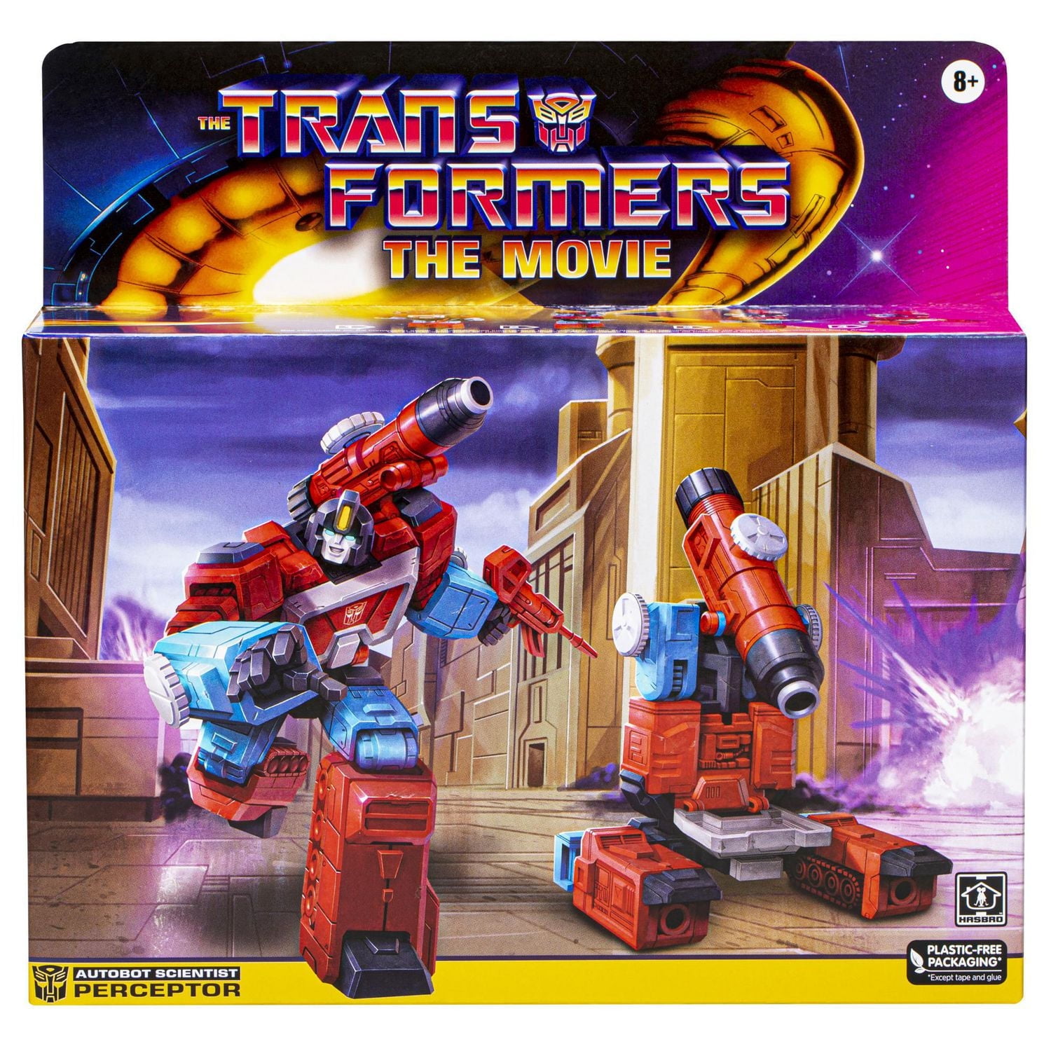 Transformers Toys Retro The Transformers: The Movie G1 Perceptor  Toy, 5.5-inch, Action Figure For Boys And Girls Ages 8 And Up