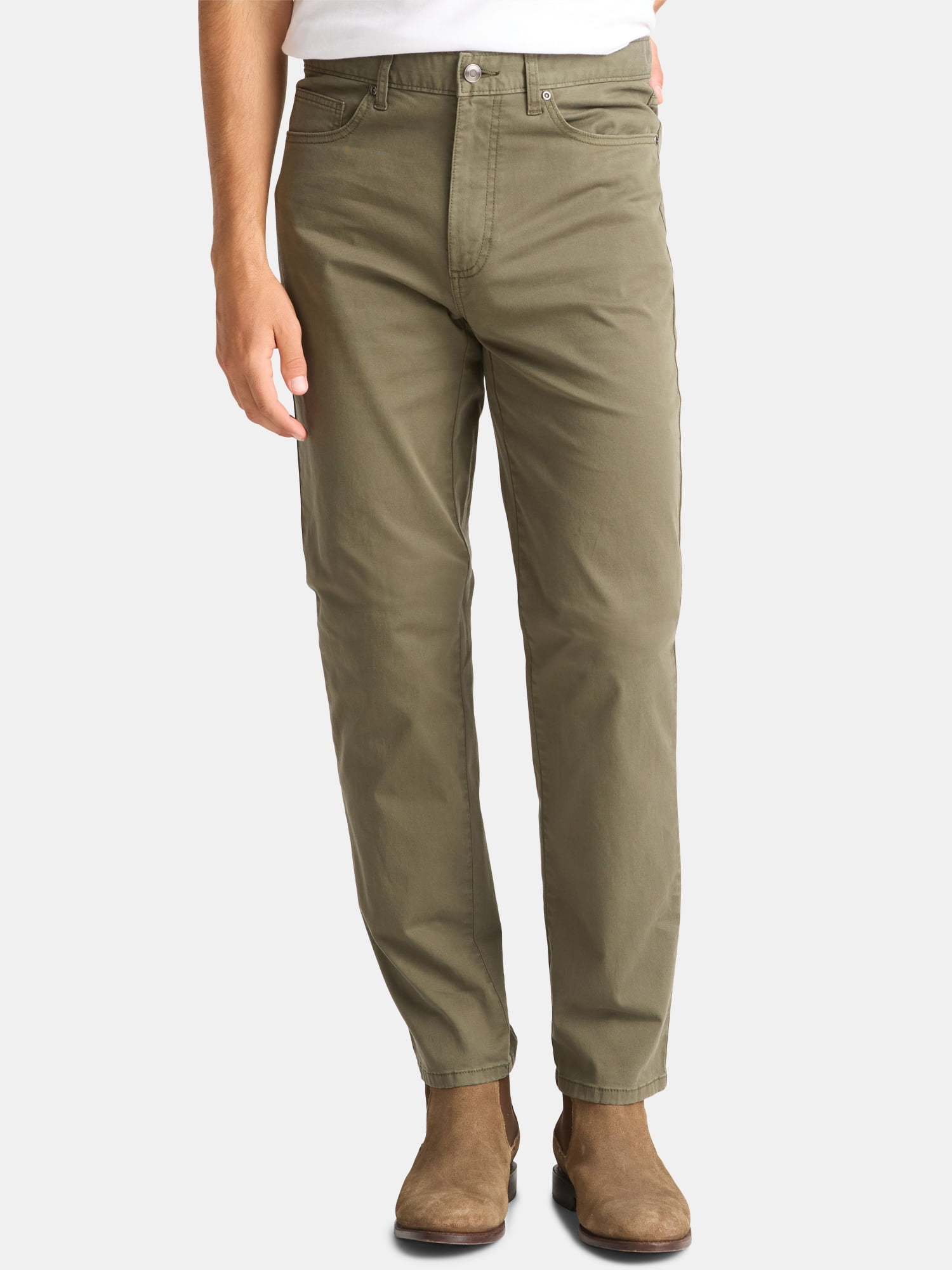 George Men's Flat Front Casual Pants, Big & Regular Sizes