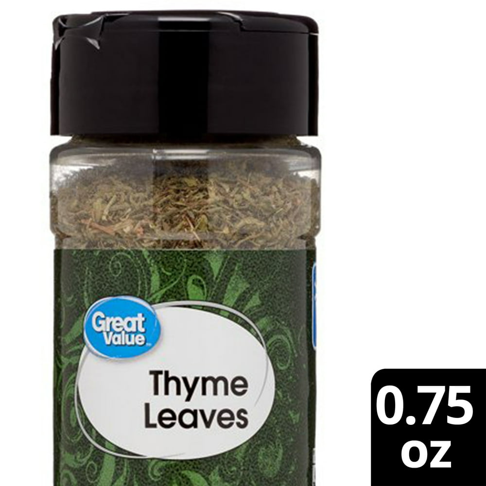 Great Value Thyme Leaves, 0.75 Oz