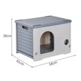 thumbnail image 4 of golytefs Cat Houses & Condos Rainproof Outdoor Cat House Four Seasons Cozy House for Small Pets Outdoor Kitten Nest, 4 of 9