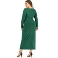 thumbnail image 3 of Women's Casual Slim Fit V Neck Snap Button Dress, 3 of 6
