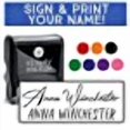 thumbnail image 2 of Signature Stamp with Custom Text & Name Below, 2 of 4