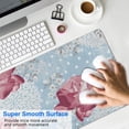 thumbnail image 4 of Long Mouse Pads for Desk,Pioneer Flower Floral Print Pattern Desk Mats on Top Of Desks, Desk Mouse Pad Extra Large with 3mm Non-Slip Base and Stitched Edge for Gaming,Office,Work,Home 31.5"x15.7", 4 of 6