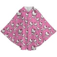 thumbnail image 3 of Hello Kitty Kids Wearable Blanket Flannel Poncho Warm Cozy Shawl Blanket, Plush Cape Wrap for Boys Girls, 3 of 7