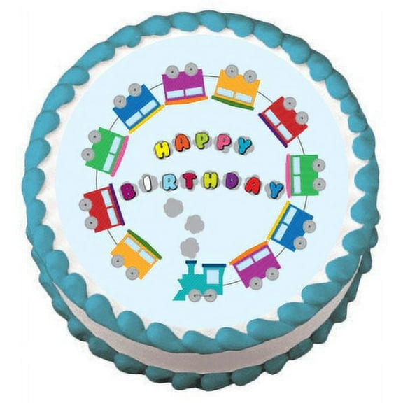 Choo Choo Train Edible Frosting Sheet Photo Image Cake Topper