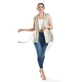 thumbnail image 5 of Chaleco elegante con cinto Roman Fashion /Juvenil, 2557 (Cafe) cafe CH, 5 of 5