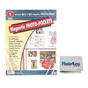 Exclusive Package! Freez-A-Frame Magnetic 8.5-Inch x 11-Inch Photo Frame + Photo4less Cleaning Cloth!