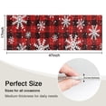 thumbnail image 5 of Red and Black Christmas Snowflake Pattern Kitchen Rug Mat,Kitchen Runner Rugs Non Skid Washable,Decorative Kitchen Floor Mats for Kitchen,Sink,Laundry,17"X47", 5 of 5