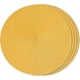 thumbnail image 1 of Juego de 4 manteles individuales redondos para mesas de comedor, lavables, antideslizantes, 15 pulgadas, uso interior y exterior (amarillo, 4 unidades), 1 of 5