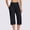 Black, variant on Drovellove Women's Faux Two-Piece Yoga Shorts with Side Pocket – Loose Fit Casual Athletic Shorts for Fitness, Running & Active Lifestyle
