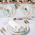thumbnail image 2 of Cloth Napkins Set of 6 - 20x20 Inches, Tropical Flamingo Washable Reusable Table Napkins, Botanical Summer Watercolor Flower Plant Soft & Absortbent Dining Napkin for Party Wedding Hotel Restaurant, 2 of 8