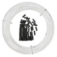 thumbnail image 2 of Farbetter Lined Bicycle Bike Derailleur/Shift Cable Housing, 4mm x 50ft, Including 50 PCS Cable End Caps Kit, The Most Trusted DIY Set for SRAM/Shimano Mountain Bike Road Bike (White), 2 of 4