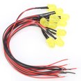 thumbnail image 2 of 50 Uds. Cuentas de lámpara LED cromáticas de 12V 0,06W 10mm con cable de 20CM 26AWG para accesorios industriales, 2 of 8