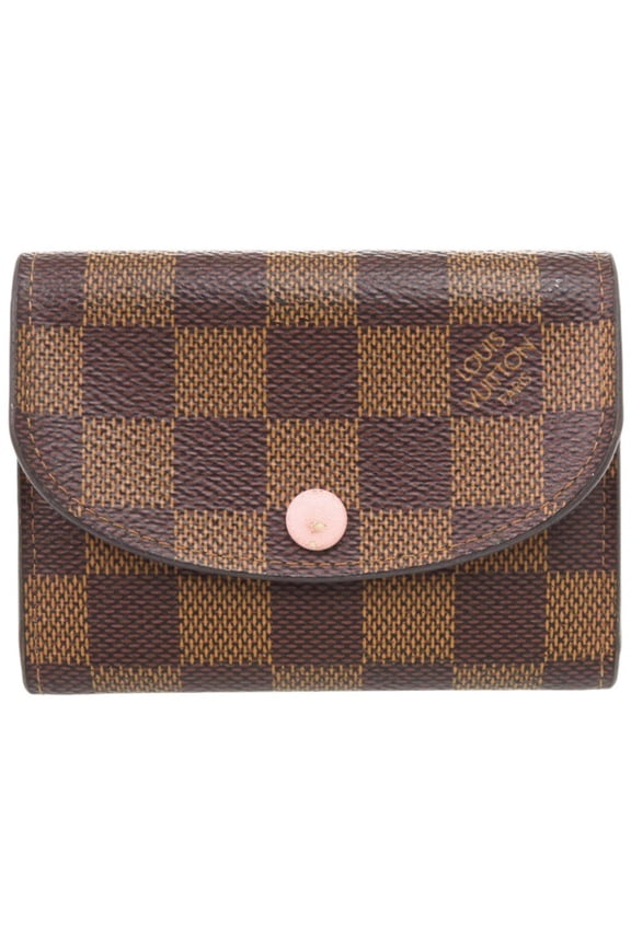 Pre-Owned Louis Vuitton Portemonnaie Rosalie Damier N64423 Rose Ballerine Wallet/Coin Case LV...