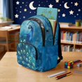 thumbnail image 3 of DISNIMO Kids Backpack for Girls Peacock Printed 17" Lightweight School Backpack with Padded Straps and Multiple Pockets Elementary Middle Bookbag, Back to School Gifts, 3 of 7