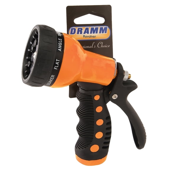 Dramm Heavy-Duty Metal 9-Pattern Watering Nozzle - Multicolor, Orange 60-22702