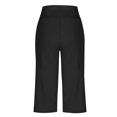 thumbnail image 7 of Jzuxvd Women's Plus Size Petite Soft Knit Capri PantBlackL, 7 of 7