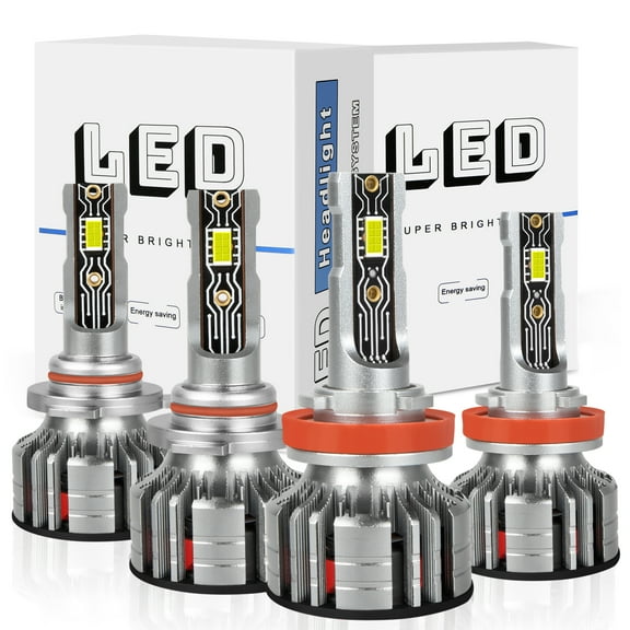 Fit For Chevrolet Malibu 2019 2020 2021Combo 6000K LED Headlight Bulbs Hi-Lo Beam