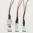 thumbnail image 3 of Small LED Light Clear Bulb Round Top Indicator PCB Attached Pre-Wired 5V-12V DC, 3 of 13