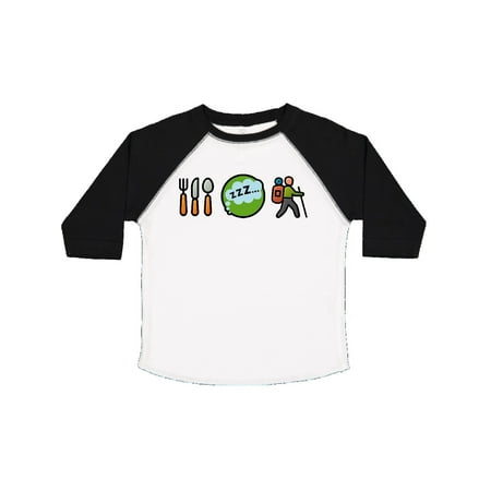 

Inktastic Hiking Eat Sleep Hike Gift Toddler Boy or Toddler Girl T-Shirt