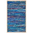 thumbnail image 2 of SAFAVIEH Montauk Rowland Abstract Striped Area Rug, Blue/Natural, 3' x 5', 2 of 5