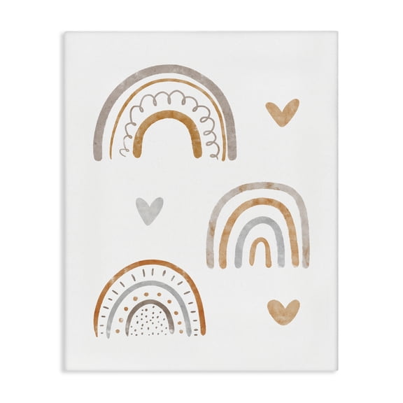 Stupell Industries Eclectic Soft Rainbows & Stars Canvas Art, 24 x 30, by LSR Design Studio