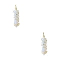 thumbnail image 2 of Qarigey Encanto envuelto en alambre Regalo hecho a mano Colgante Colgante Encantos de cristal para cadena Llaveros Pendientes Accesorios Blanco Blanco 2Conjunto, 2 of 6