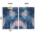 thumbnail image 5 of FORMRS Acrylic Clipboard with Low Profile Clip Standard A4 Letter Size, 12.5" x 9", Trees in The Night, 5 of 8