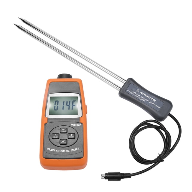 Probador de granos, MD7822 Pantalla LCD digital Medidor de humedad Probador Medidor de humedad de grano Probador Valor inmejorable