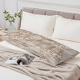 thumbnail image 6 of Brown Coastal Body Pillow Cover 20 x 54 Inch Decorative Pillow Cover Nautical Coral Starfish Shell Octopus Sea Lumbar Pillowcase Seasonal Rectangle Cushion Case for Couch Sofa Bed Living Room, 6 of 9