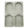 thumbnail image 4 of Del Silicón de Tableta de Del de 3D , B: 2 óvalo 2 rectángulo perfecl Cera de aromaterapia molde de yeso, 4 of 8