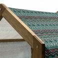 thumbnail image 5 of Tribal Pet House, Hand Drawn Design Geometric Pattern with Sharp Shapes and Stripes, Outdoor & Indoor Portable Dog Kennel with Pillow and Cover, 5 Sizes, Red Blue Teal, by Ambesonne, 5 of 5