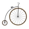 thumbnail image 6 of DecMode Brown Metal Penny Farthing Bike Wall Decor with Wood Wheels, 6 of 7