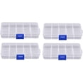 thumbnail image 1 of 4 cajas de almacenamiento de plástico, 10 compartimentos con compartimentos ajustables para clasificar cajas de almacenamiento, pendientes, piezas pequeñas y accesorios. Sailing Electrónica, 1 of 4