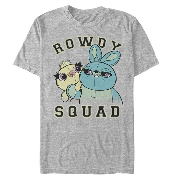 Men's Toy Story Ducky & Bunny Squad  Graphic Tee Athletic Heather 2X Large