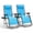Sky Blue, variant on WASUHE Zero Gravity Recliner Chair Set of 2, Foldable Outdoor Lounge Chair with Cup Holder, Adjustable Patio Chair for Beach, Pool, Patio, Black