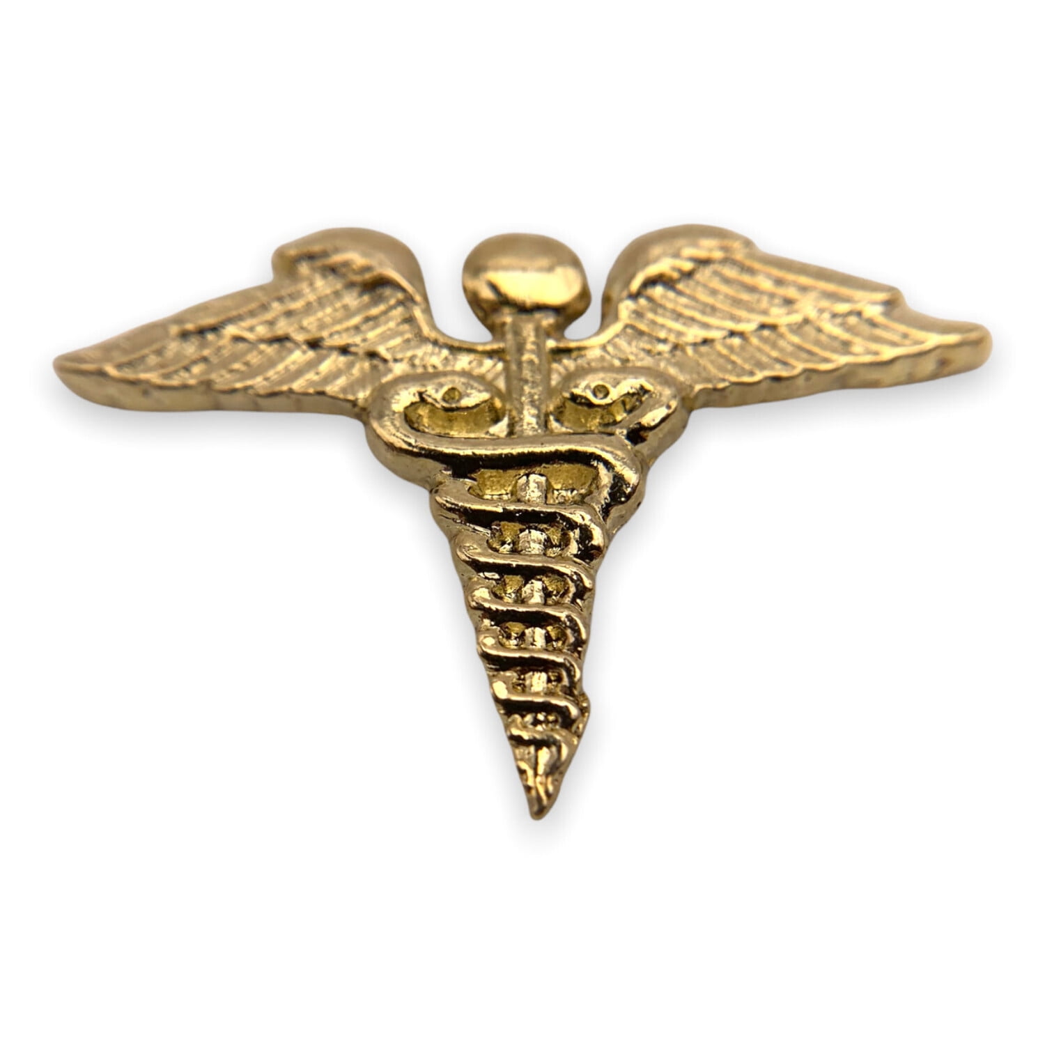 StockPins F19 Caduceus Lapel Pin in Gold Finish 1 Count Made in USA