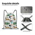 thumbnail image 6 of Kdxio Back To School A Print Drawstring Backpack Bag,Waterproof Draw String Back Sack, Gym Drawstring Bags Swim Bag For Unisex, 6 of 9