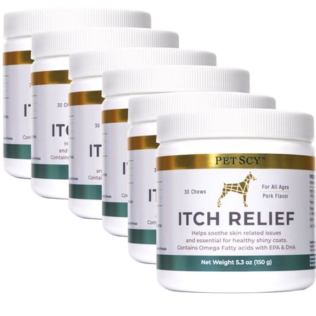 PET SCY Itch Relief Chews for Dogs Rescue Pack (5.3oz)