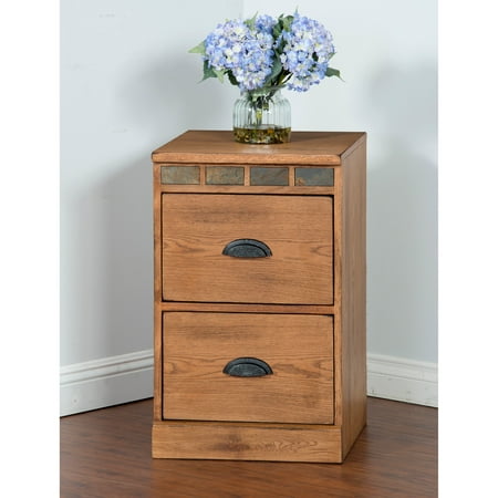 Sunny Designs Sedona 2 Drawer File Cabinet - Rustic Oak