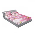 thumbnail image 3 of Ambesonne Retro Fitted Sheet & Pillow Sham Set, Red Grunge Celestial, Twinxl, Red Blue Yellow, 3 of 3
