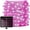 Pink, variant on Solar Rope String Lights, 32M/105ft 300LEDs Waterproof Copper Wire Lights Tube, Outdoor Rope Lights for Garden Yard Path Fence Tree Wedding Party Decorative