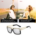 thumbnail image 3 of Sonducket Gafas de sol, accesorio de Metal para mujer, gafas con montura cuadrada, suministros para ojos, gafas de alta definición, accesorios para Lentes Plata blanca, 3 of 6