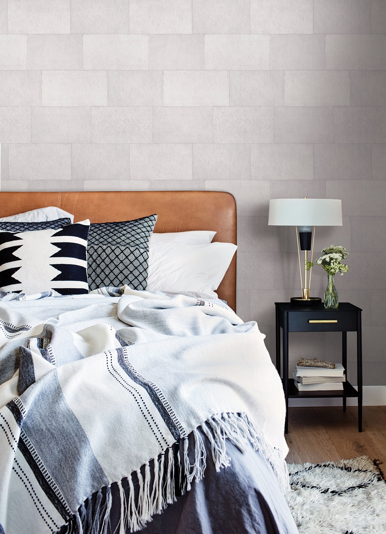 Advantage Lyell White Stone Wallpaper