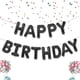 thumbnail image 1 of Black Happy Birthday Balloons Banner, 16 Inch Mylar Foil Balloon Letters Birthday Sign Banner, Reusable Birthday Balloons Kit Birthday Decorations, 1 of 4