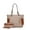 Cognac Brown, variant on MKF Collection Xenia Circular Print Tote Women's Handbag with Wristlet Wallet Purse by Mia K - Cognac Brown