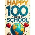 thumbnail image 4 of School 100 Days Celebration Backdrop Banner Colorful Party Supplies Background Photography Props Happy Days Decorations Classroom Event Decor, 4 of 4