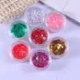 thumbnail image 3 of 12Pcs Different Colors Christmas Nail Snow Sequins Crystal Nail Sequined Nail Paste, 3 of 9