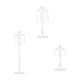 thumbnail image 1 of Candelabro de pilar, soportes decorativos para velas, centros de mesa de boda, candelabros de pilar para comedor, soportes de velas de pilar 3 piezas grandes, 1 of 9